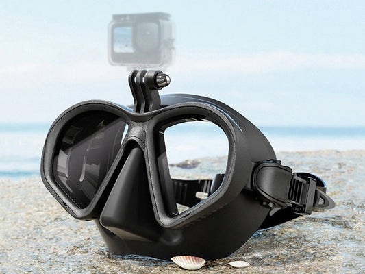Swimming Goggles Diving Snorkeling Dive Glasses with GoPro Bracket