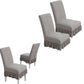 2Pcs Stretch Dining Chair Covers with Ruffled Skirt Stain and Wrinkle Resistant Fabric