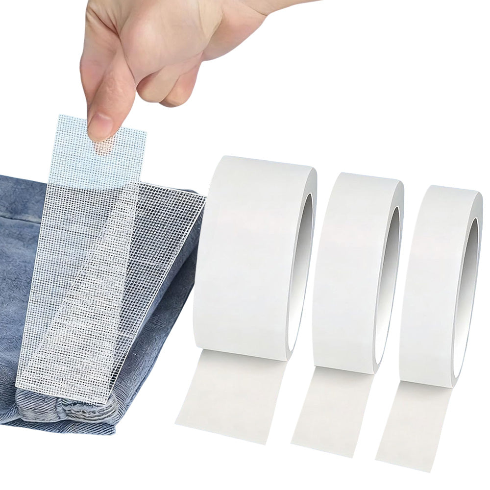 3 Piece Double Sided Fabric Hemming Tape Set for No Sew Clothing Repairs