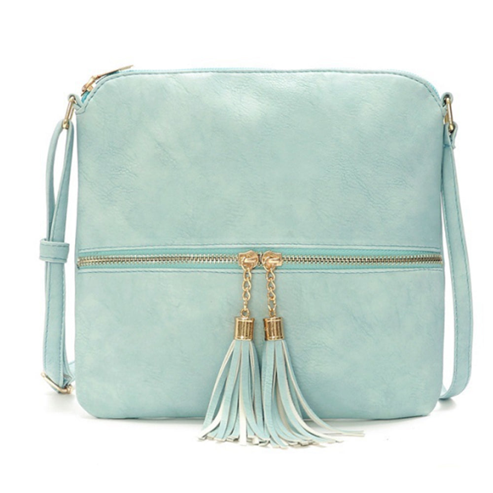 2Pcs Ladies Cross Body Bag with Tassel