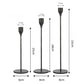 3Pcs Taper Candle Holder Table Decorative Candlestick Holder for Wedding Dinning