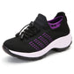 Breathable Stretch Mesh Slip On Walking Sneakers for Men and Women-Purple