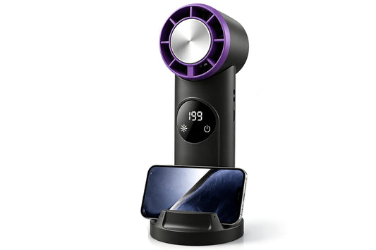 Ice Cold Compress Fan 199-Speed Air Cooler with Phone Stand