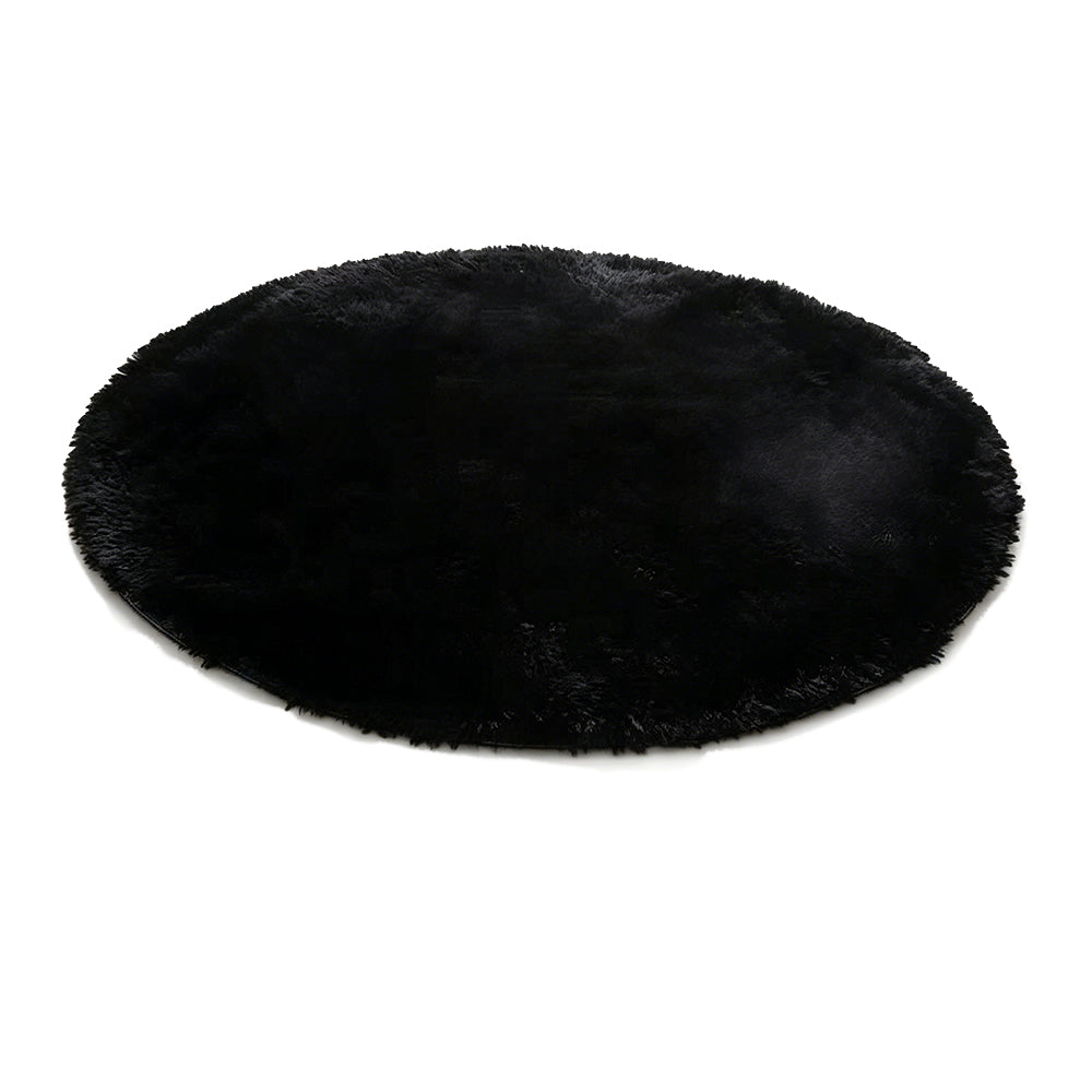 Round Fluffy Rug Plush Area Rug Soft Non Slip Carpet for Living Room Bedroom