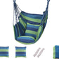 Outdoor Hanging Chair with 2 Cushions Dormitory Hammock Swing Indoor Swing