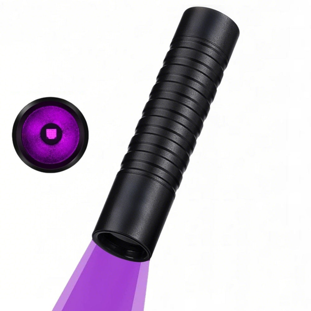 395 nm UV Flashlight Mini Black Light for Currency Detection Stain Finder