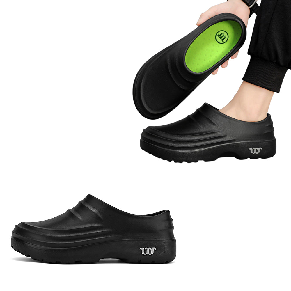 Men Non-slip Work Shoes Wear-resistant Clogs Kitchen Chef Shoes