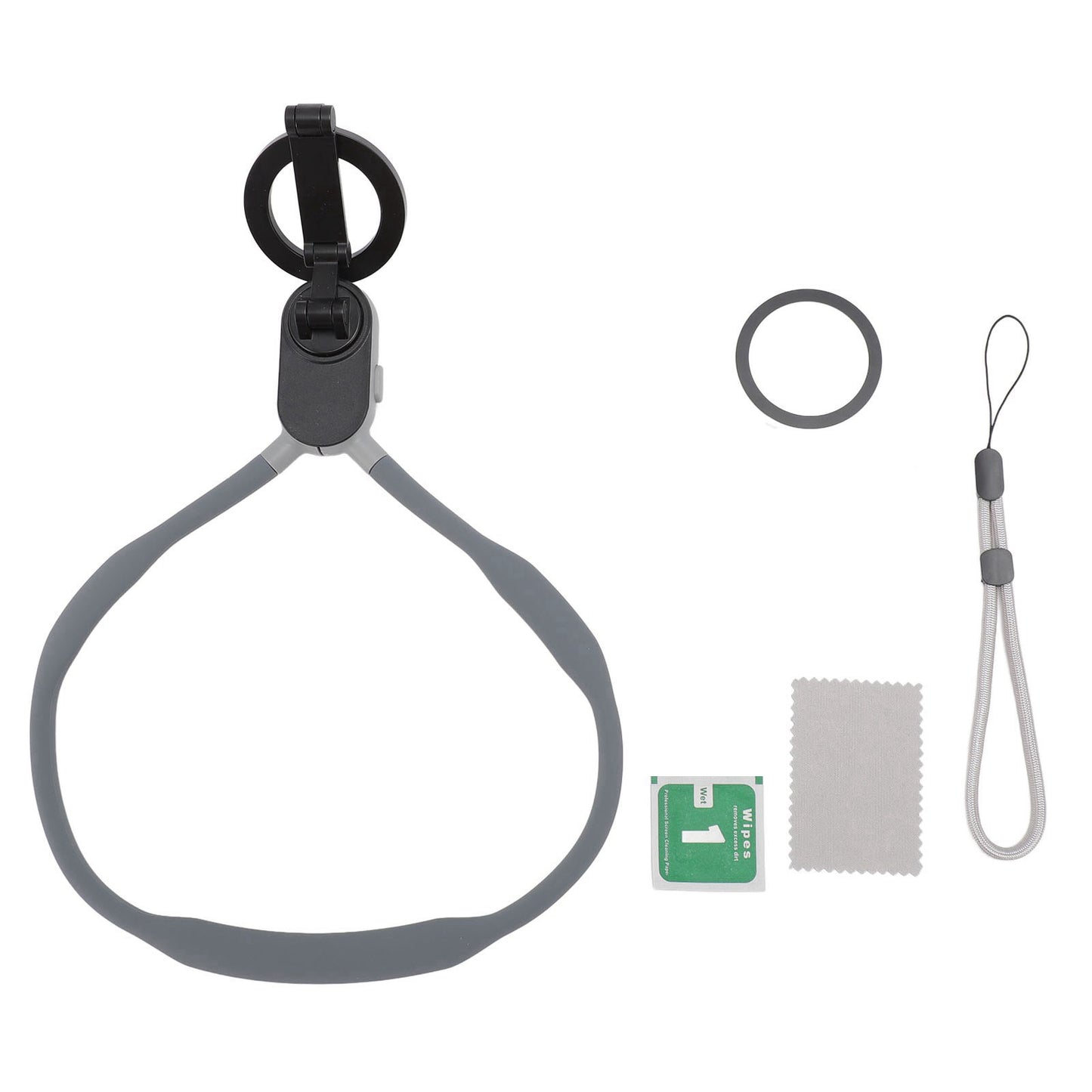 Silicone Quick Release Adhesive Neck Mount Cell Phone Holder Chest Stand for IOS 15 14 13 12 Series Video Recording
