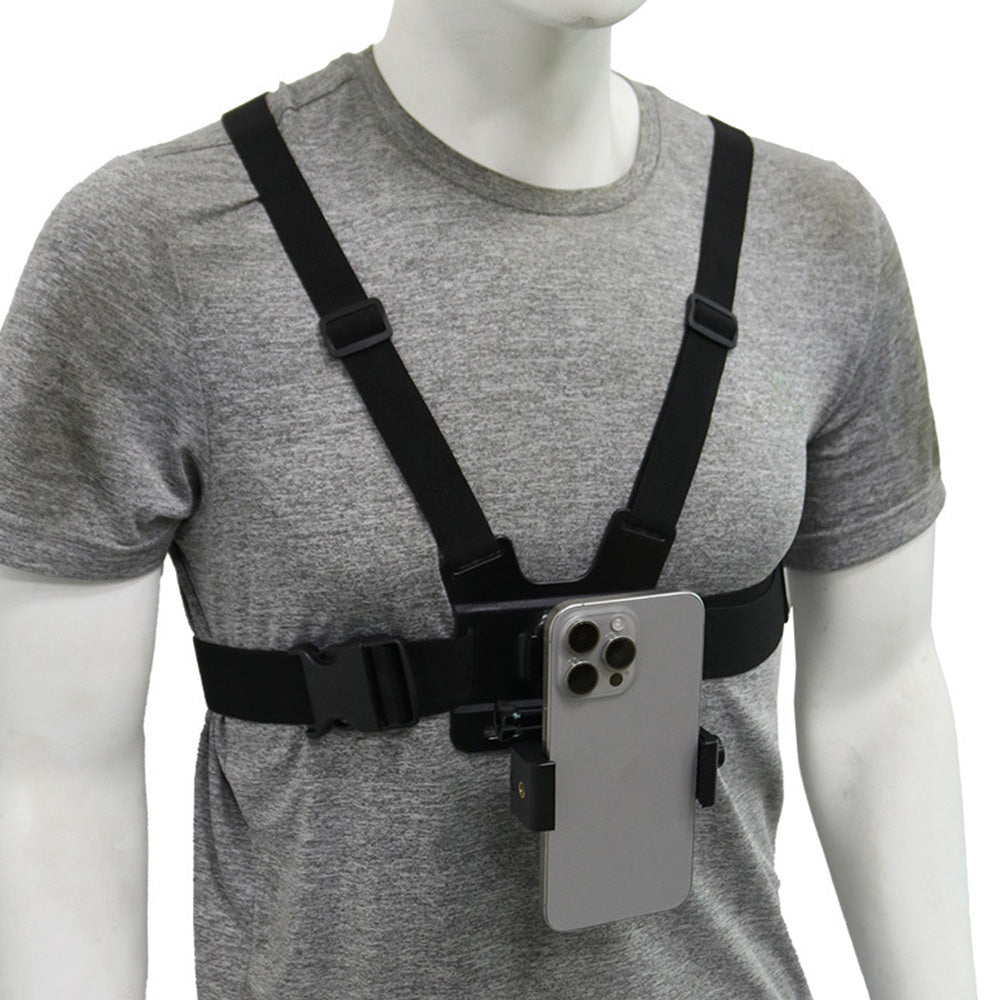 6-Piece Head Strap and Chest Harness Mount Kit for Phone Action Camera