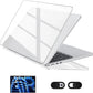 Transparent Case for MacBook Neo 13 Inch Hard Shell Cover Set with 1 Camera Lens Cover 1 Protective Film