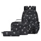 3 Piece Girls School Backpack Set with Lunch Bag Pencil Case