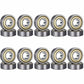 20 Pack Carbon Steel Bearings for 3D Printers Skates Bikes