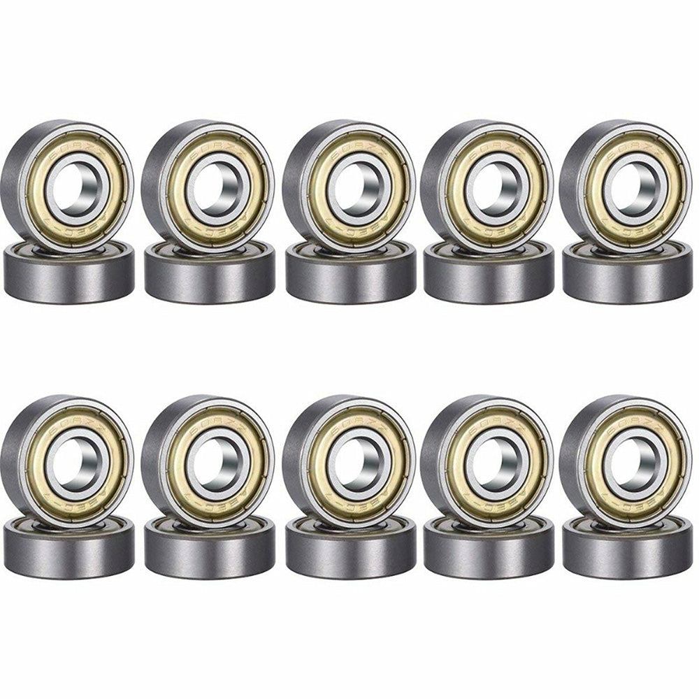20 Pack Carbon Steel Bearings for 3D Printers Skates Bikes