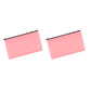 2Pcs PU Leather Zipper Security Cash Bag