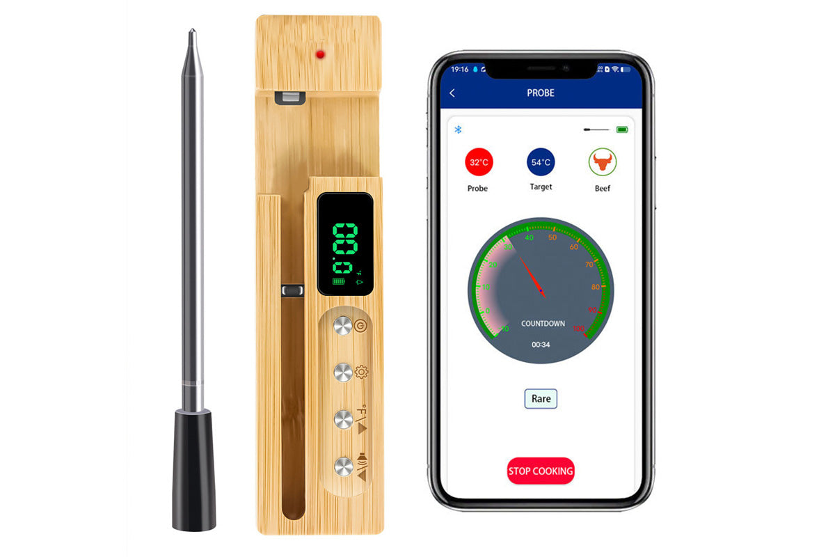 Digital Wireless Meat Thermometer 500FT Long Range Bluetooth Cooking Thermometer