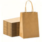 50 Pack Brown Kraft Paper Gift Shopping Bags with Handles for DIY