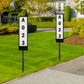 Solar House Number Sign 2 Color Solar Powered House Number Light with Stakes