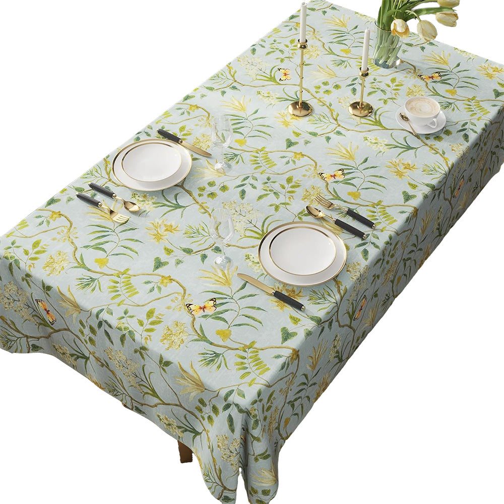 PVC Waterproof Oil Proof Tablecloth Clean Dining Cover-Style 1