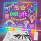 LED Light Up Drawing Board for Little Ones 6 Modes 8 Colors Birthday Gift