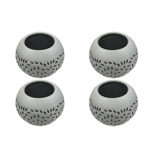 4Pcs Hollowed Shadow Outdoor Solar Lamp