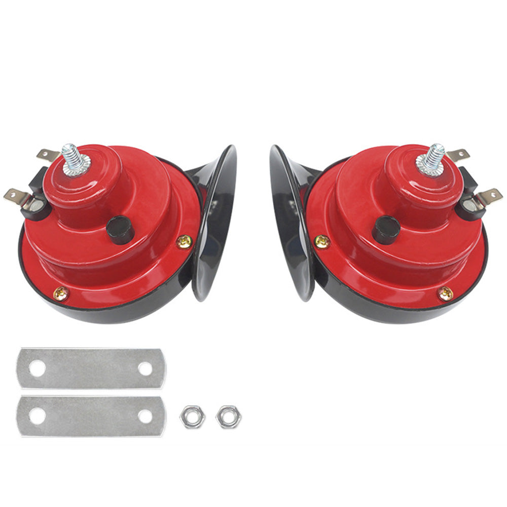 2Pcs Loud Snail Horn for Motorcycle Car Truck SUV Boat