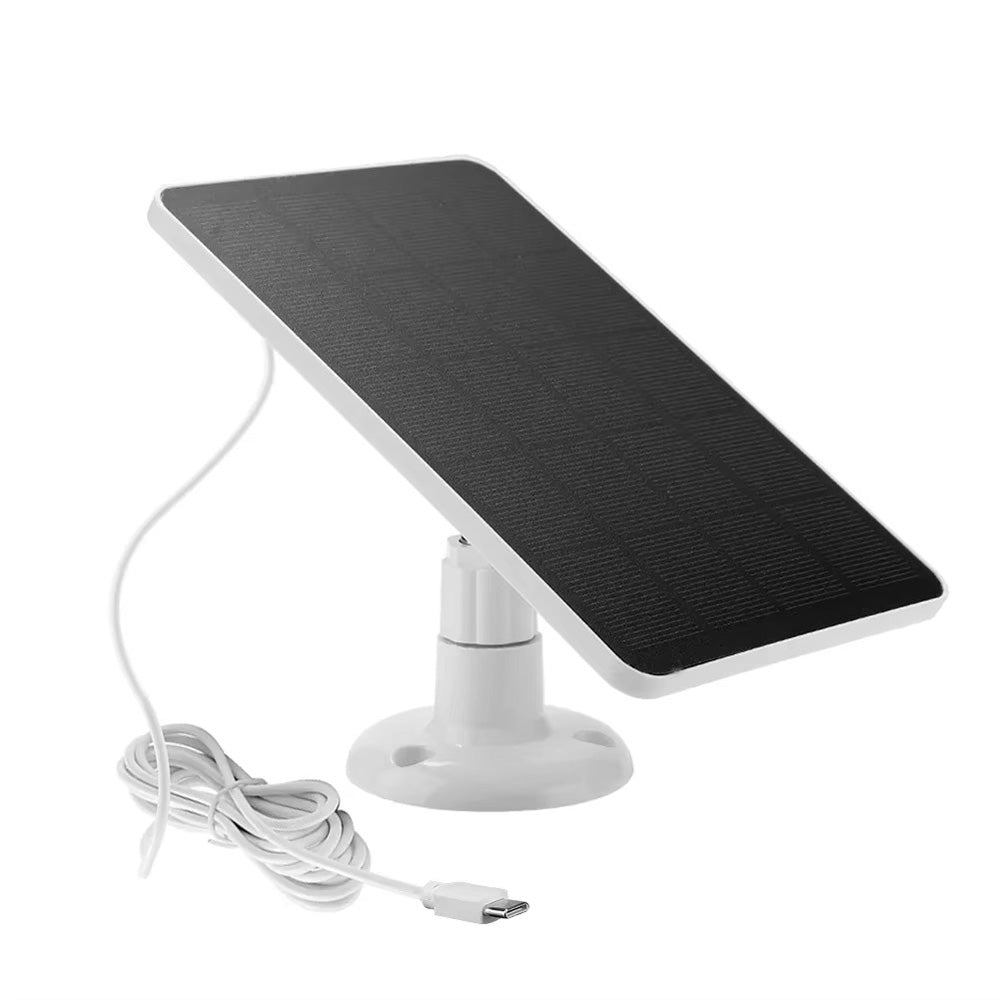 10W Solar Panel for Camera Security Lights with Adjustable Stand USB Charging Outdoor