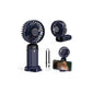 Portable Handheld Fan Folding Desk Fan Cooler USB Rechargeable with LED Display