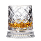 Spinning Rotating Whiskey Glass 270ml Transparent Glass for Home Bar