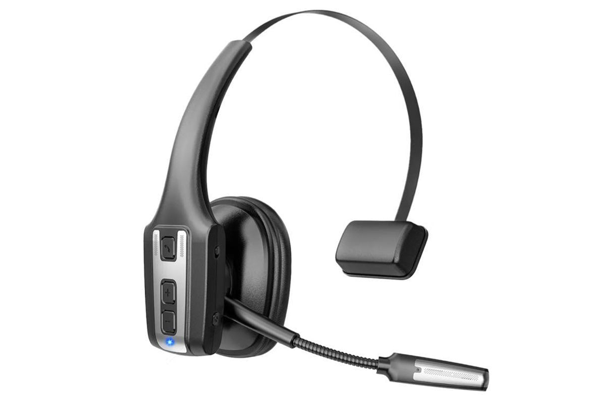 Bluetooth Headset Wireless Headphones with Mic for Trucker Driver Office