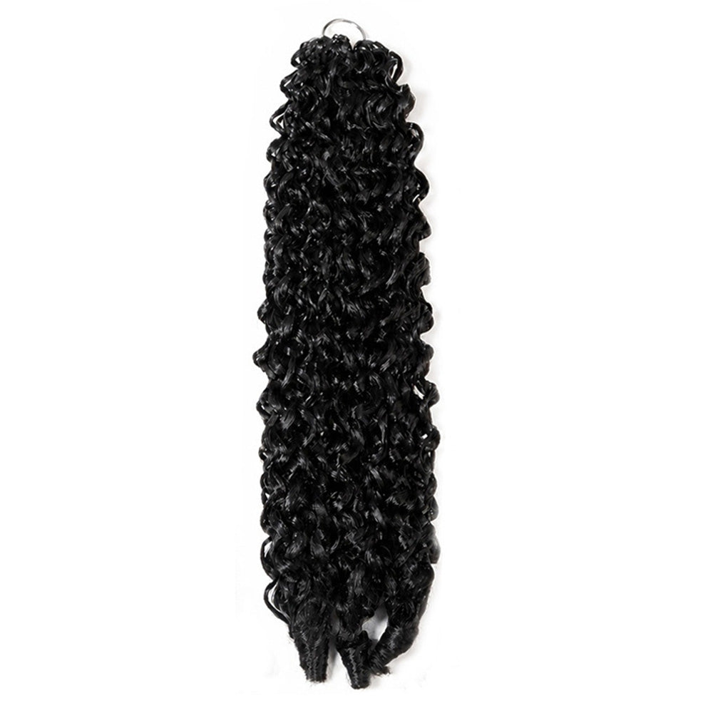 Deep Wave Synthetic Feather Hair Extensions for Braids-Style 1