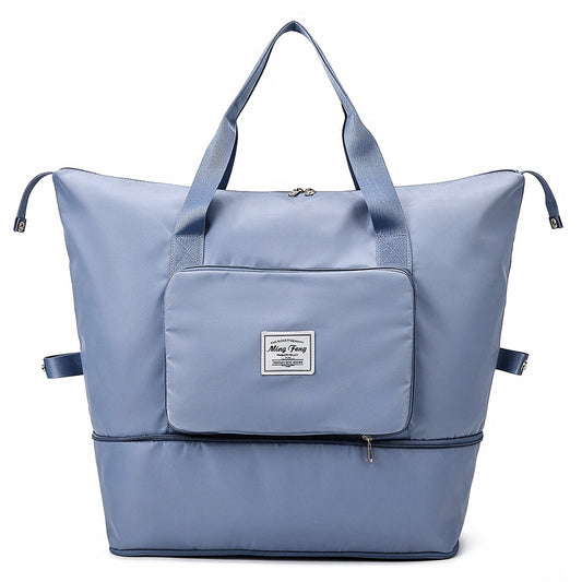 Expandable Travel Duffel Storage Bag for Short Trips and Gym
