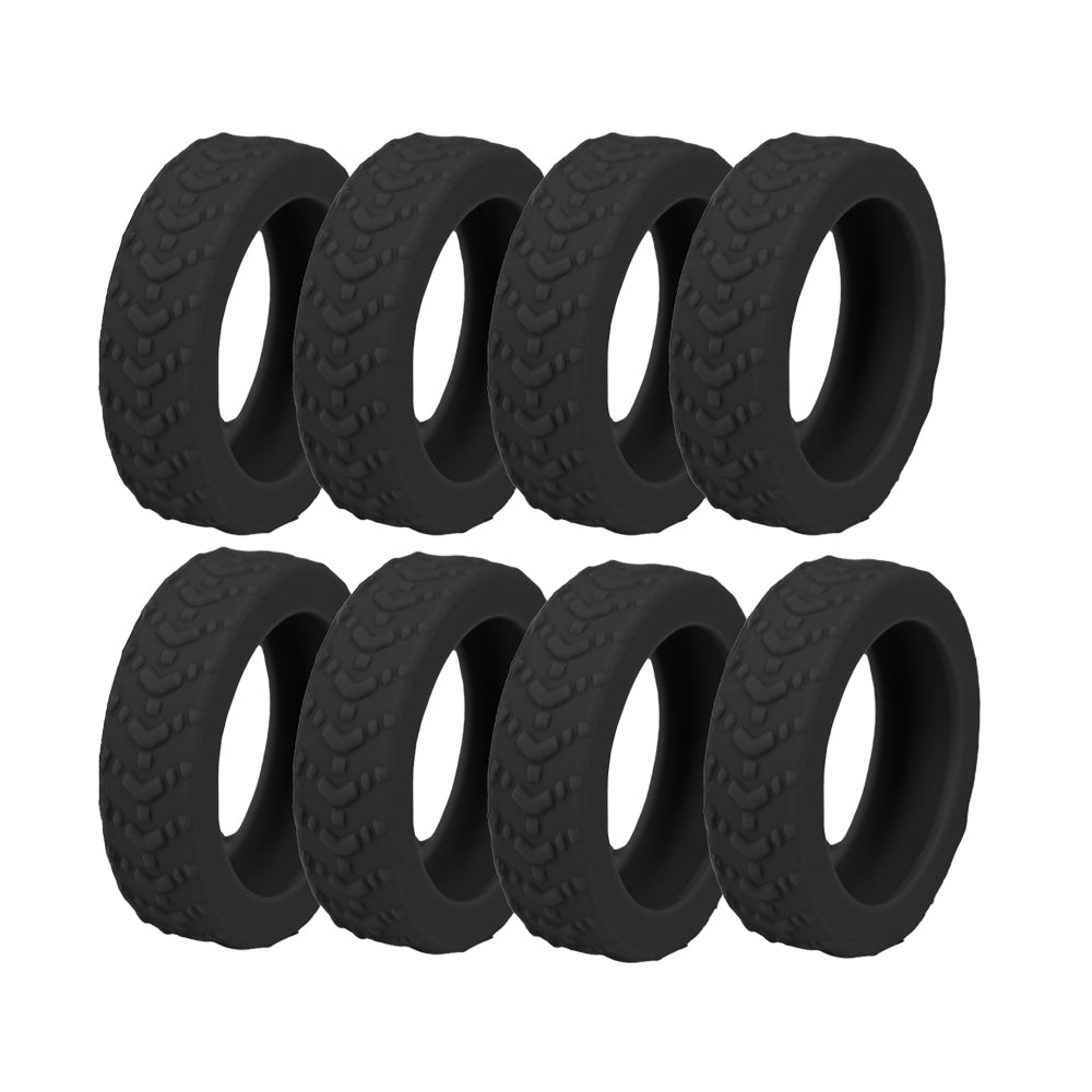 8Pcs Silicone Luggage Wheel Protection Cover