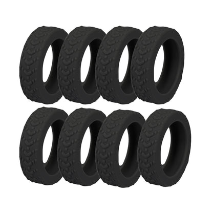 8Pcs Silicone Luggage Wheel Protection Cover