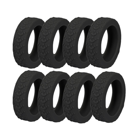 8Pcs Silicone Luggage Wheel Protection Cover