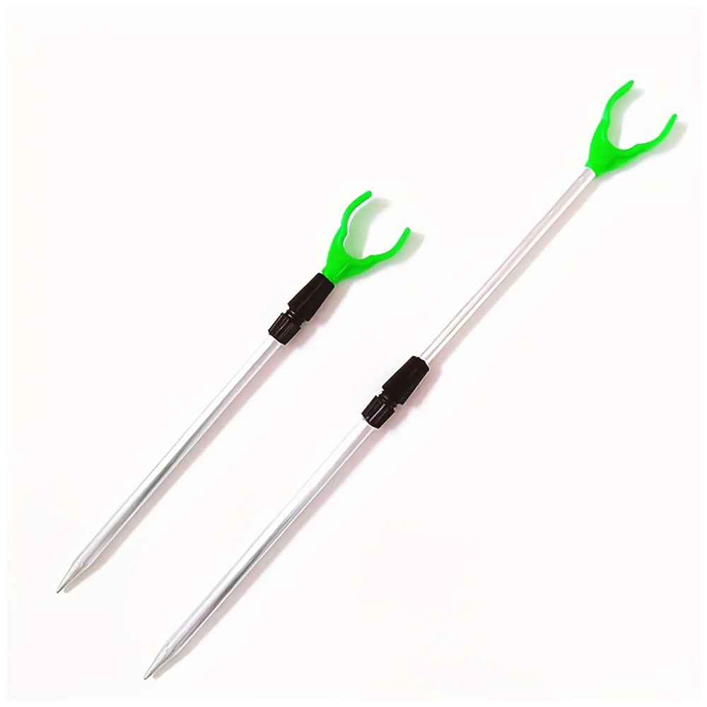 Five Piece Telescopic Aluminum Fishing Rod Holder Set