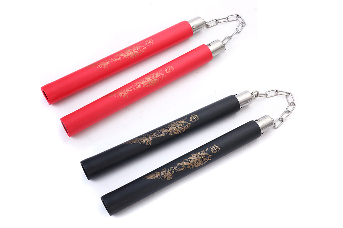 2-Pack Foam Nunchaku Training Sticks for Beginners