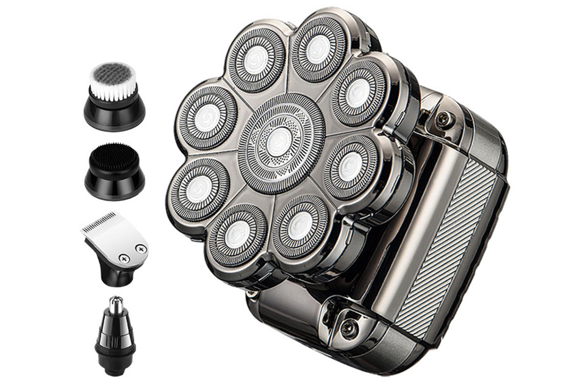 Electric Shaver for Bald Head Waterproof Mens Grooming Kit