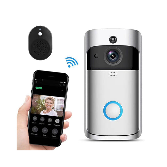 Wireless WiFi Video Doorbell with Smart Intercom and Security Camera