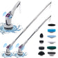 Electric Spin Scrubber with 10 Brush Heads 3 Speeds Cordless Cleaning Brush for Home Office