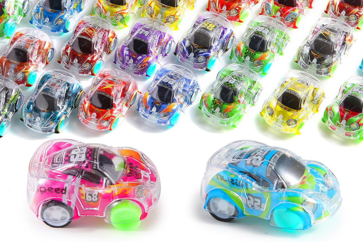 50Pcs Mini Pull Back Cars Set Pull Back Racing Vehicles Goodie Bag Stuffers