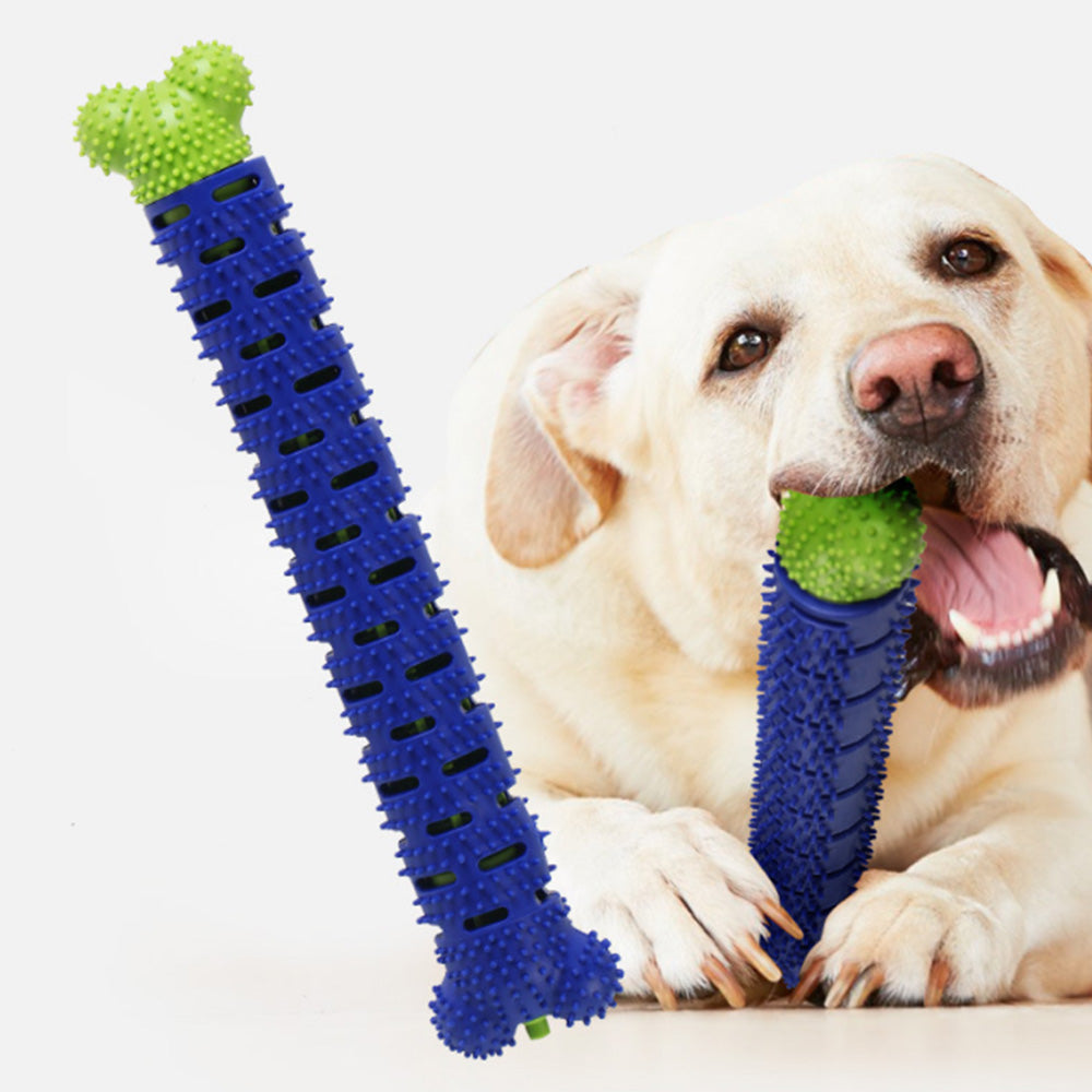 Dog Toothbrush Chew Toy for Dental Cleaning Bite Resistant Puppy Chew Stick Fit for 4.5-18 kg Dogs