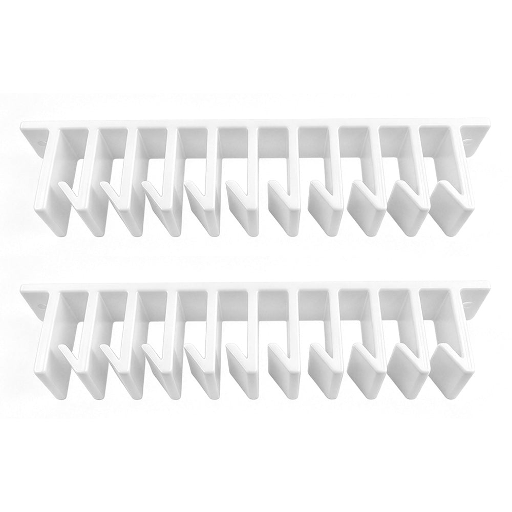 2 Pcs Under Shelf Lid Organizer Slide In for Kitchen Cabinet Storage-Style 2