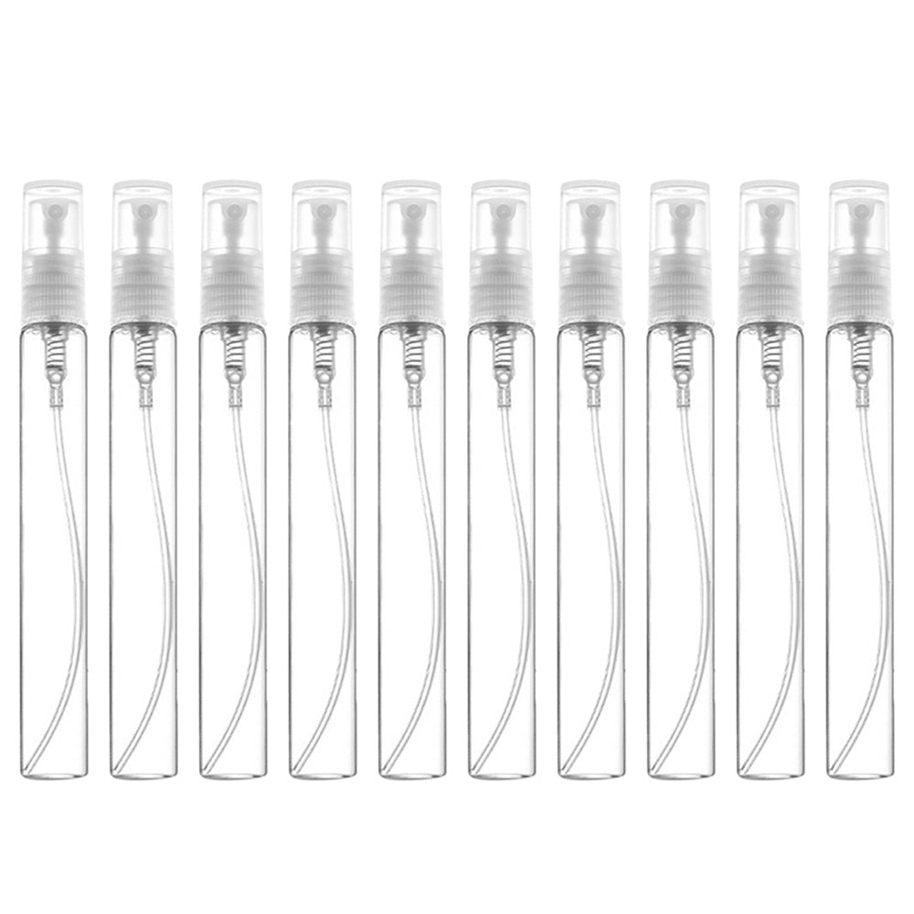 10 Pack 10ml Glass Perfume Atomizer Pump Cosmetic Spray Bottles