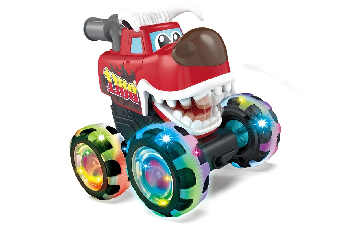 Monster Truck Toy Light-Up Cars Wheels Toy Car Press and Go Cars