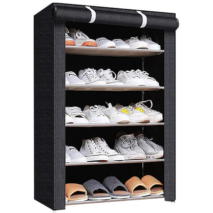 6-Layer Portable Shoe Storage Rack Cabinet
