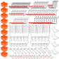 238 PCS Pegboard Hooks Set with 10 Storage Bins Stainless Steel Hooks for Tool Organization