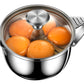 304 Stainless Steel Egg Separator with Glass Lid