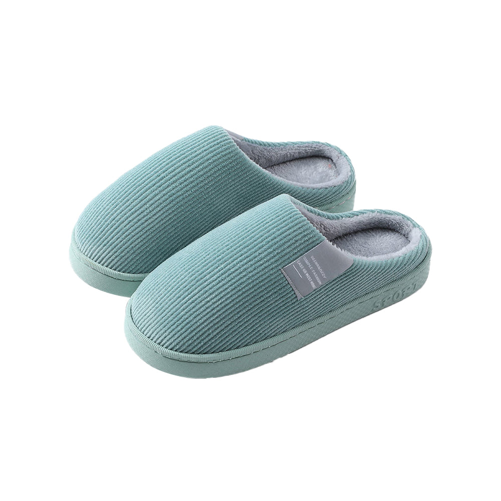 Unisex Winter Slipper Warm Plush Lined Anti-Slip Home Indoor Slippers