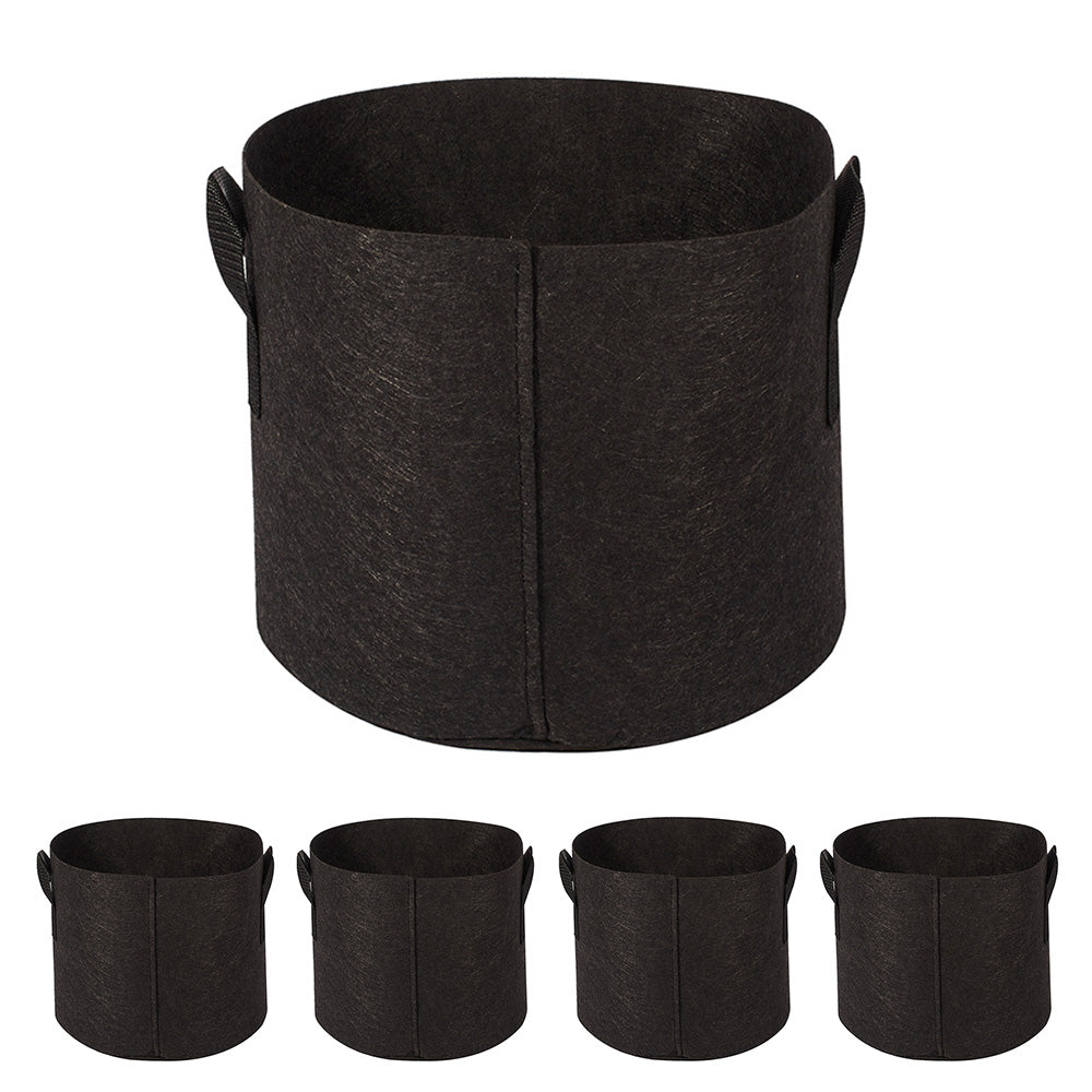 5 Pcs Nonwoven Grow Bags for Fruit Flowers and Vegetables