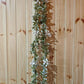 Christmas Mistletoe Rattan with Lamp String Artificial Mistletoe Leaves Berries String